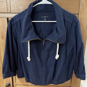 Gap womens navy blue cropped jacket